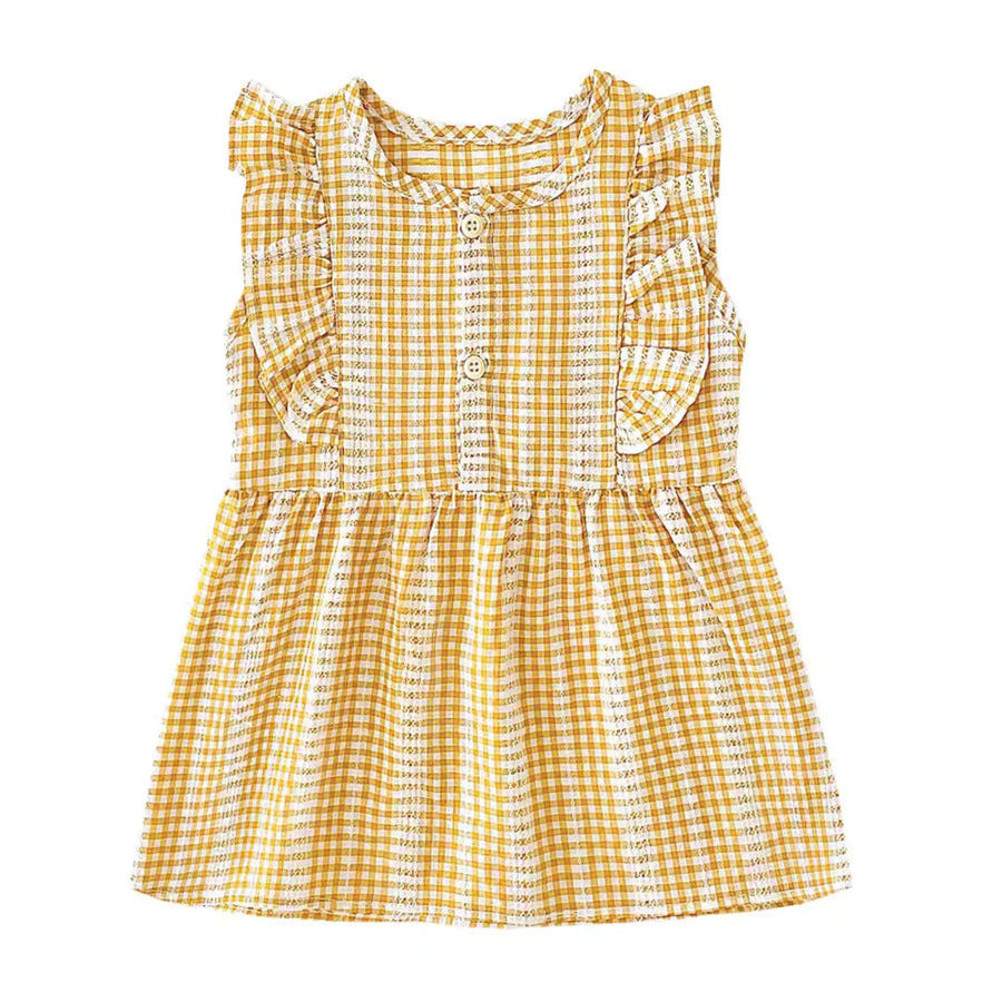 Yellow Gingham Dress