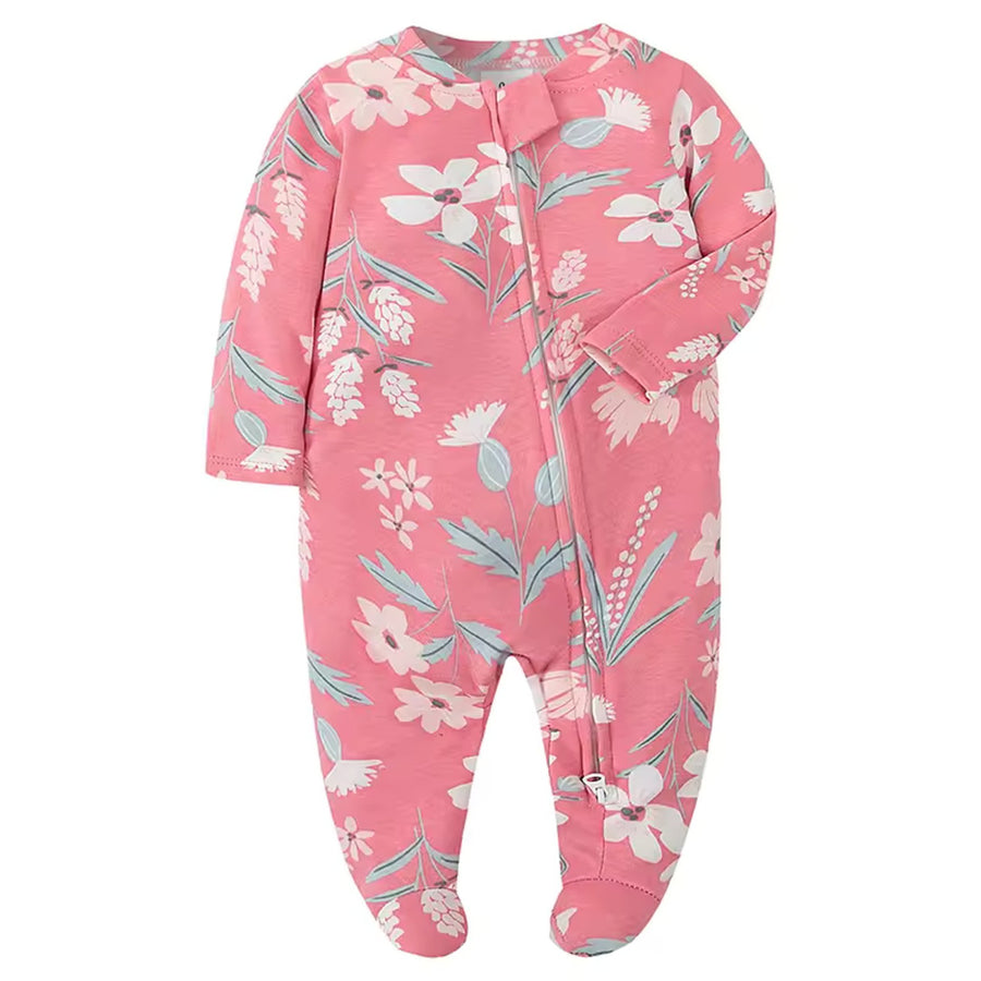 Blush Wildflower Footed Pajama