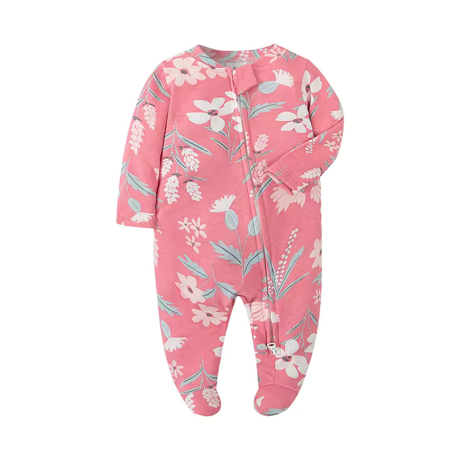 Blush Wildflower Footed Pajama