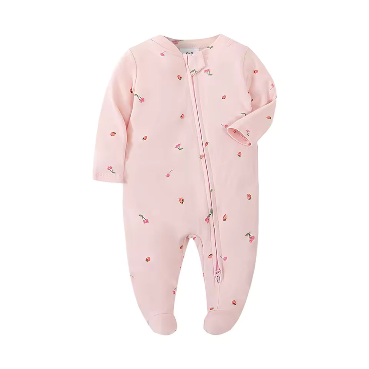 Cherry Blossom Footed Pajama - front