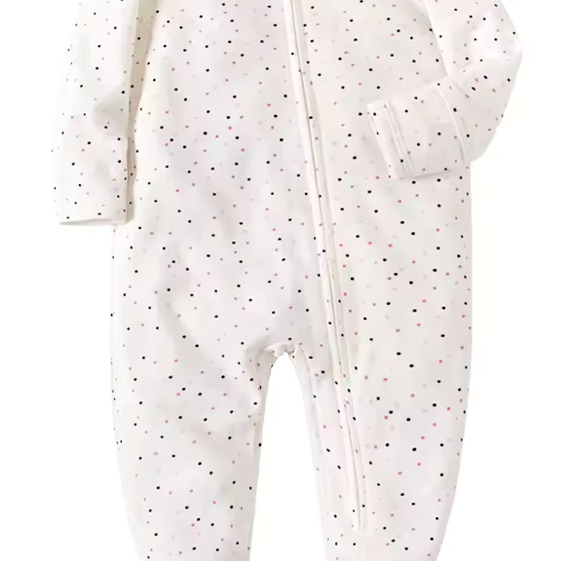 Confetti Dot Footed Pajama - fabric detail