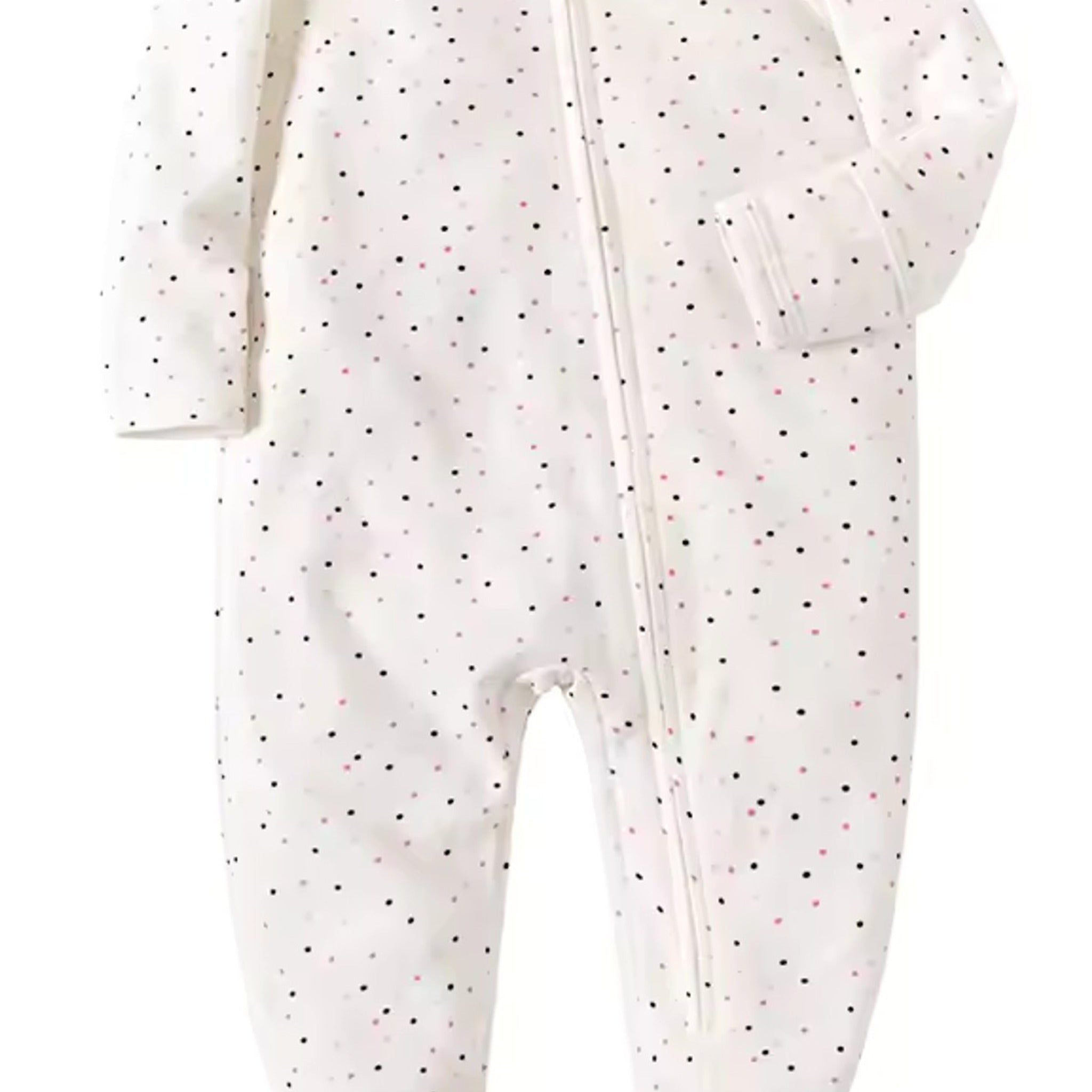 Confetti Dot Footed Pajama - fabric detail