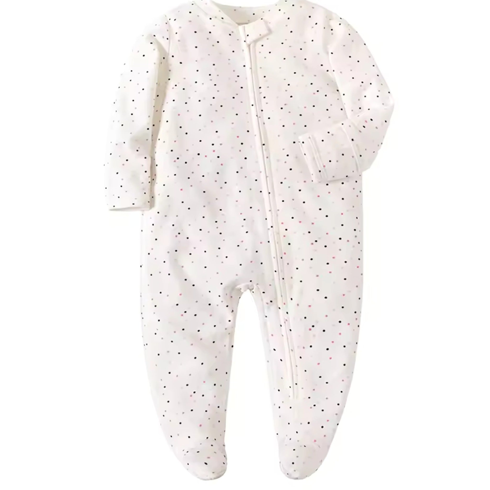 Confetti Dot Footed Pajama - wide detail