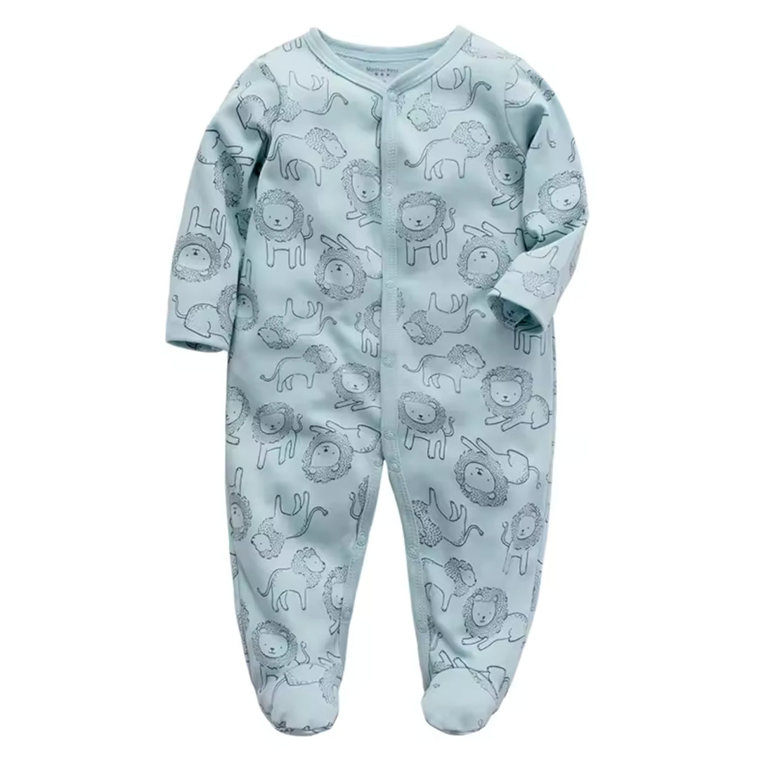 Sage Lion Footed Pajama - front