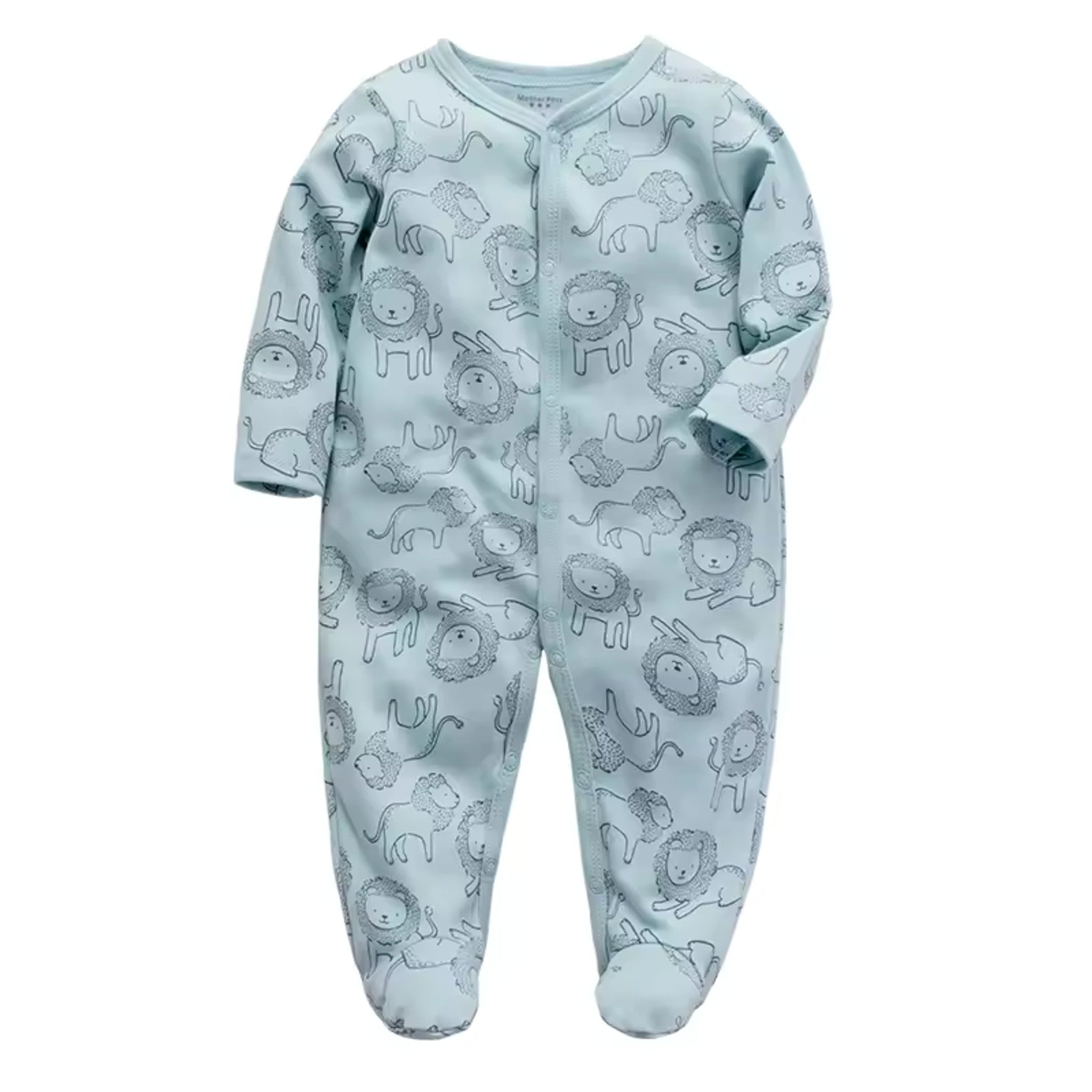 Sage Lion Footed Pajama - front